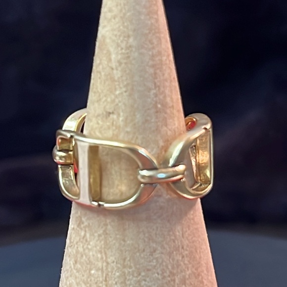 Dior costume Jewelry Ring in Goldtone S (6) - Picture 10 of 15